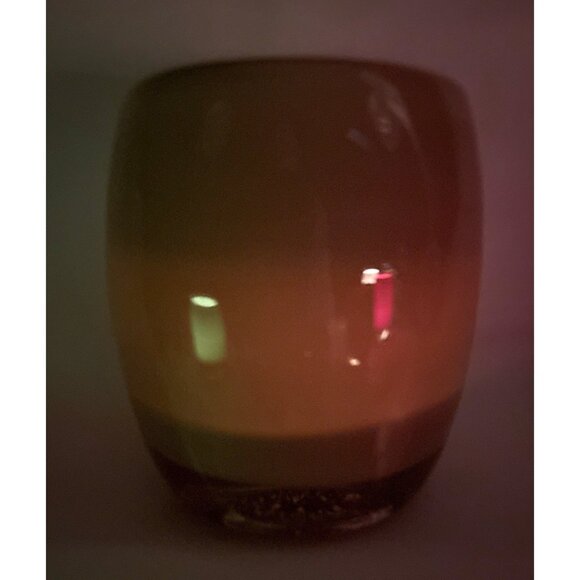 Glass.ful Votive Candle Holder Tan Brown Handblown Cased Glass Canadian - Picture 8 of 9